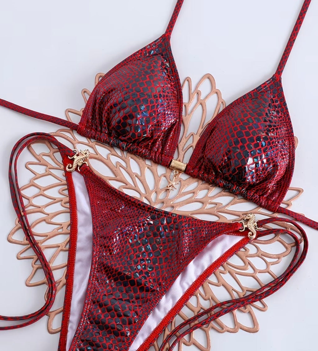 Snake Pattern Swimsuits